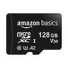 Amazon Basics Micro-SD Minneskort med Adapter LSMICRO128GU3 (Renoverade A) 128 100 U3