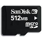 COS Memory FL Transflash Micro SD 512 MB minneskort (original handelsförpackning)