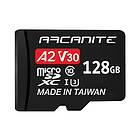 GB ARCANITE 128 microSDXC-minneskort med adapter – A2, UHS-I U3, V30, 4K, C10, microSD, läshastigheter upp till 95 MB/s