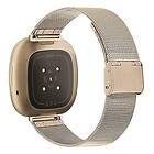 Fitbit Versa 3 Sense armband Rustfritt stål Guld