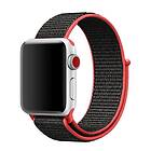 Apple Watch 42mm Nylon Armband Red Black