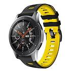 Twin Sport Armband Samsung Galaxy Watch 46 Sort/gul