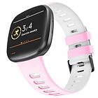 Twin Sport Armband Fitbit Versa 3 Rosa/vit