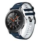 Twin Sport Armband Samsung Galaxy Watch 46 Blå/vit