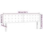 vidaXL Sänggavel LED svart 180x5x78/88 cm sammet 3122108