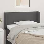 vidaXL Sengegavl med kanter rosa 93x16x78/88 cm konstläder 3118570