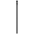 vidaXL Huvudgavel metall svart 180 cm 353573