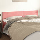 vidaXL Huvudgavlar 2 st rosa 80x5x78/88 cm sammet 345823