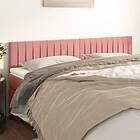 vidaXL Huvudgavlar 2 st rosa 90x5x78/88 cm sammet 346283