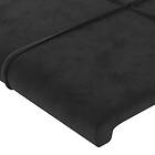 vidaXL Huvudgavlar 2 st svart 90x5x78/88 cm sammet 346084