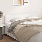 vidaXL Huvudgavlar 2 st vit 90x5x78/88 cm konstläder 345833