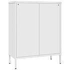 vidaXL Byrå vit 80x35x101.5 cm stål 336152