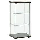 vidaXL Förvaringsskåp härdat glas svart 322798