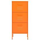 vidaXL Förvaringsskåp orange 42,5x35x101,5 cm stål 336183