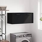 vidaXL Väggskåp svart 80x36,5x35 cm konstruerat trä 830085