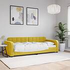 vidaXL Dagbädd gul 80x200 cm sammet 354056