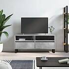 vidaXL TV Stand betonggrå 100x34.5x44.5 cm konstruerat trä 831248