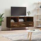 vidaXL TV Stand brun ek 102x36x50 cm konstruerat trä 829027