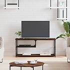 vidaXL TV-benk brun ek 103x38x46,5 cm konstruerat trä och stål 831827