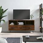 vidaXL TV Stand brun ek 102x36x50 cm konstruerat trä 829035