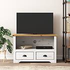 vidaXL TV Stand med 2 lådor BODO brun 91x43x56 cm massiv furu 355075