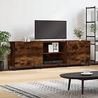 vidaXL TV Stand rökfärgad ek 150x30x50 cm konstruerat trä 829121