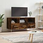 vidaXL TV Stand rökfärgad ek 102x36x50 cm konstruerat trä 829025