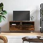 vidaXL Support TV rökfärgad ek 100x34,5x44,5 cm konstruerat trä 831241