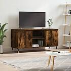 vidaXL TV-benk rökfärgad ek 104x35x50 cm konstruerat trä 827009
