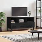 vidaXL Tv-bänk svart 102x36x50 cm konstruerat trä 829061