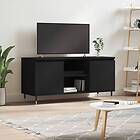 vidaXL TV Stand svart 104x35x50 cm konstruerat trä 827005