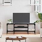 vidaXL TV Stand svart 121x35x45 cm konstruerat trä & järn 831803