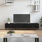 vidaXL Support TV svart 150x36x30 cm konstruerat trä 829165