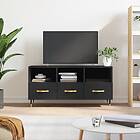 vidaXL TV Stand svart 102x36x50 cm konstruerat trä 829013