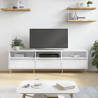 vidaXL Support TV vit högglans 150x30x44,5 cm konstruerat trä 831270