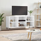 vidaXL TV Stand vit högglans 103.5x30x50 cm konstruerat trä 826982