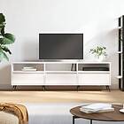 vidaXL TV Stand vit högglans 150x30x44.5 cm konstruerat trä 831254