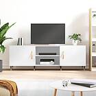 vidaXL TV Stand vit högglans 150x30x50 cm konstruerat trä 829078