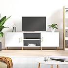vidaXL TV Stand vit högglans 150x30x50 cm konstruerat trä 829086