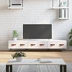 vidaXL TV Stand vit högglans 80x36x50 cm konstruerat trä 829126