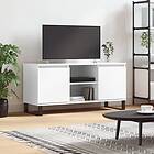 vidaXL TV Stand vit högglans 104x35x50 cm konstruerat trä 827022