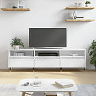 vidaXL TV-bænk vit högglans 150x30x44,5 cm konstruerat trä 831262