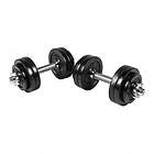 Gorilla Sports Dumbbells IRON Black Gjutjärn 2x15kg