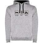 Kruskis Sleep Eat And Ride Two-colour Hoodie (Herr)