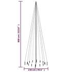 vidaXL Julgran med markspett 1134 kallvita lysdioder 800 cm 343563