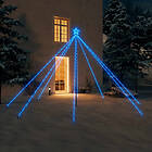 vidaXL Julgransbelysning inomhus/utomhus 576 LED sininen 3,6 m 328742