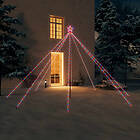 vidaXL Julgransbelysning inomhus/utomhus 576 LED flerfärgad 3,6 m 328745