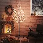 vidaXL Körsbärsträd med LED varmvit 200 lysdioder 180 cm 345132