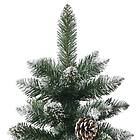 vidaXL Plastgran med fot grön 240 cm PVC 345177