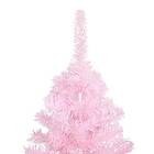 vidaXL Muovinen joulukuusi kanssa fot vaaleanpunainen 150 cm PVC 320997